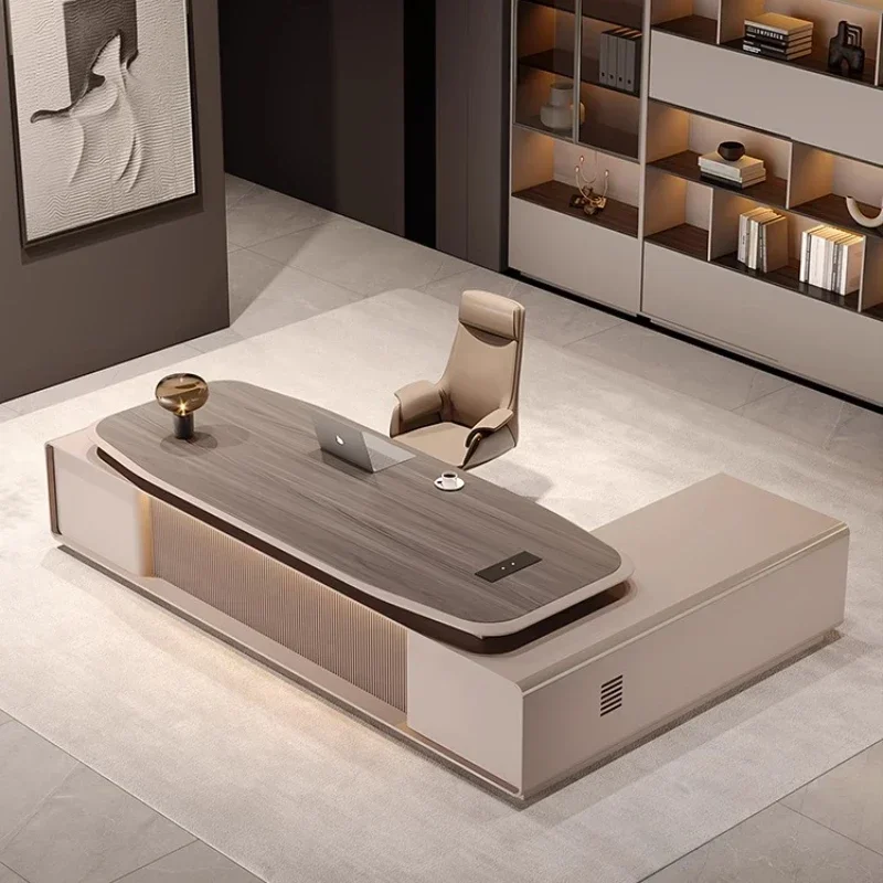 Office Furniture Rental - Modern Luxury Light Supervisor Boss Manager