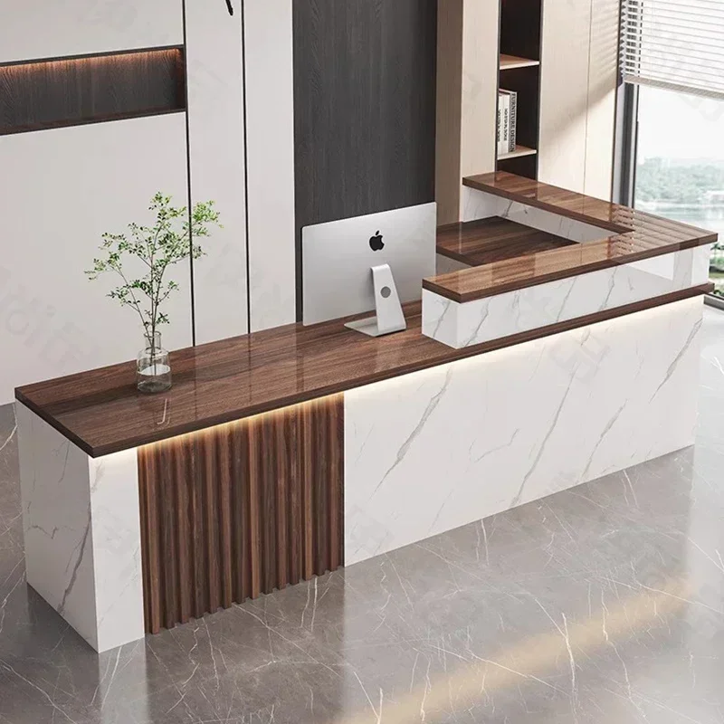 Office Furniture Bali - Customization Luxury Reception Desks Unique Beauty