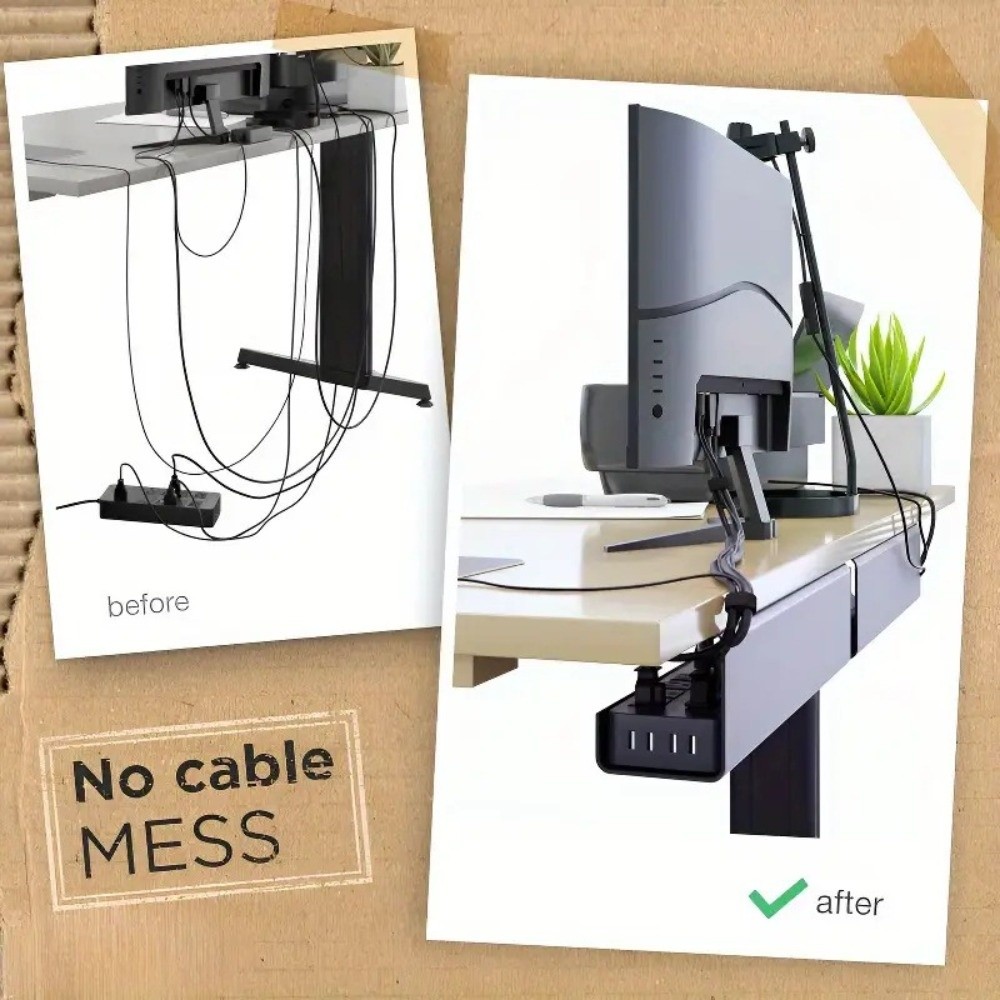 Cable Tray Under Desk - PVC Under Desk Cable Management Tray