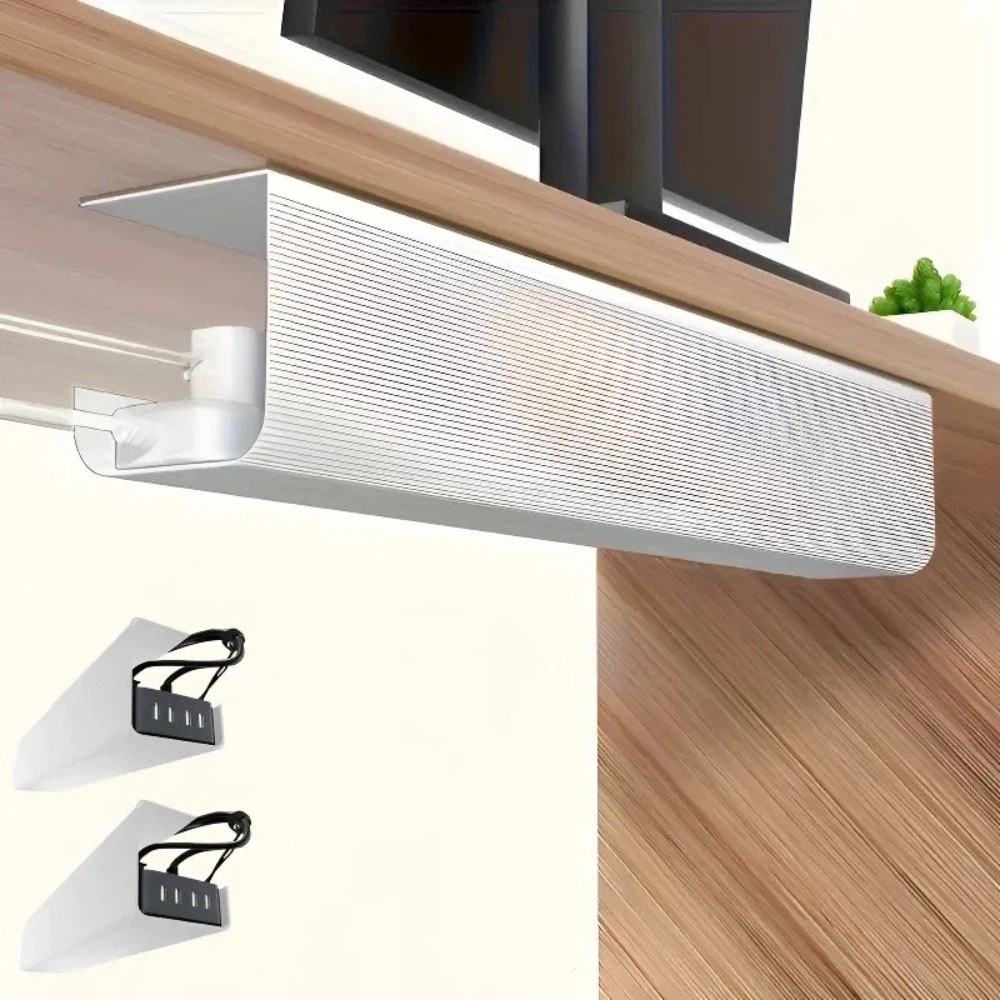 Cable Tray Under Desk - PVC Under Desk Cable Management Tray