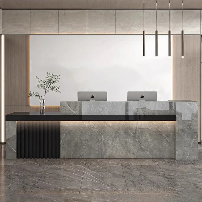Office Furniture Bali - c13- Display Reception Desk Nordic Modern