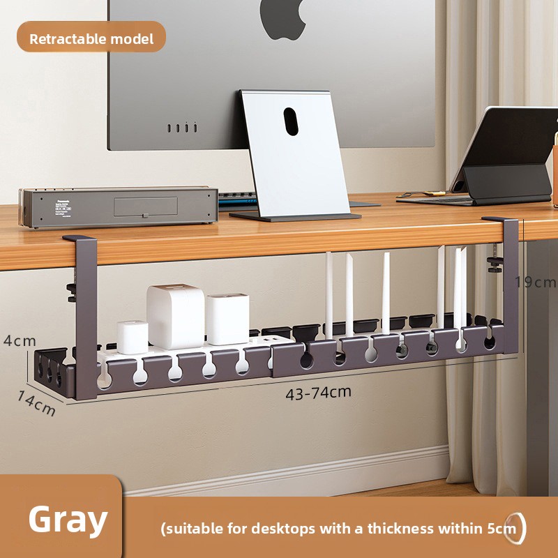 Retractable No Drill Clamp On  - Cable Tray Under Desk review and price