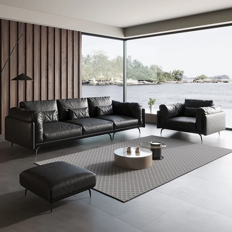 Leather office sofa first laye - Office Furniture First review and price