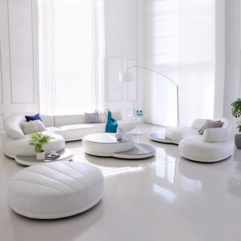 Italian light luxury living ro - Office Furniture First review and price