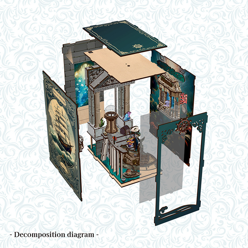 3D Wooden DIY Bookend Puzzle H - Office Furniture Solutions review and price