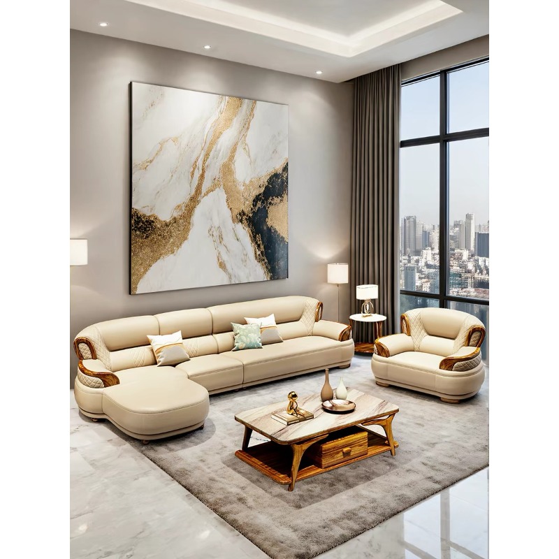 New Chinese-style Ebony Leathe - Office Furniture First review and price