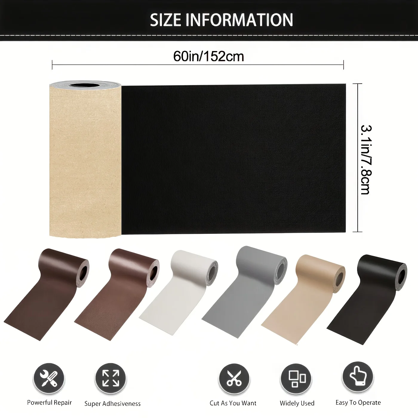 Leather Repair Tape, Multi-Col - Office Furniture Repair review and price