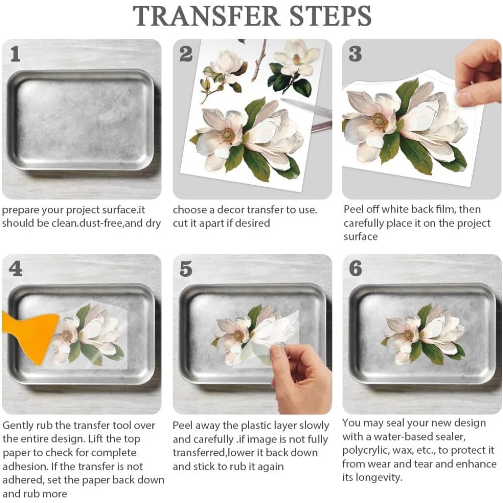 3pcs/Set Rose Rub on Transfers - Office Furniture Solutions review and price