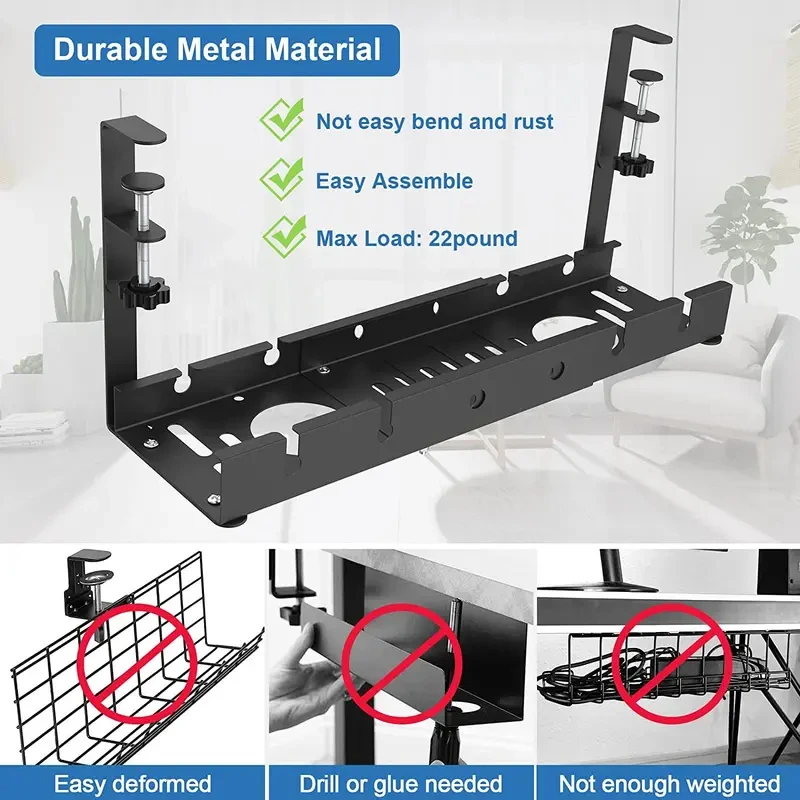 Under Table Telescopic Storage - Cable Tray Under Desk review and price
