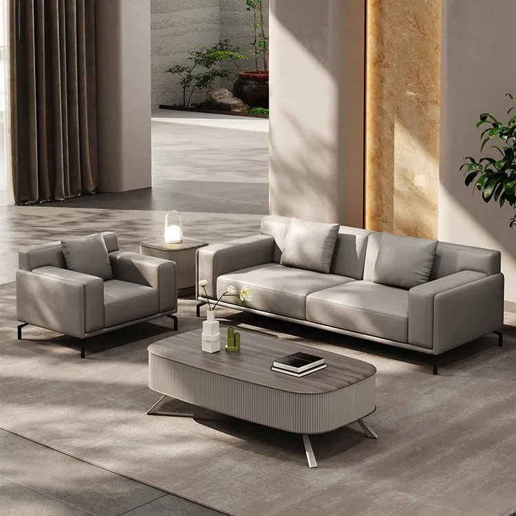 Leather office sofa combinatio - Office Furniture First review and price