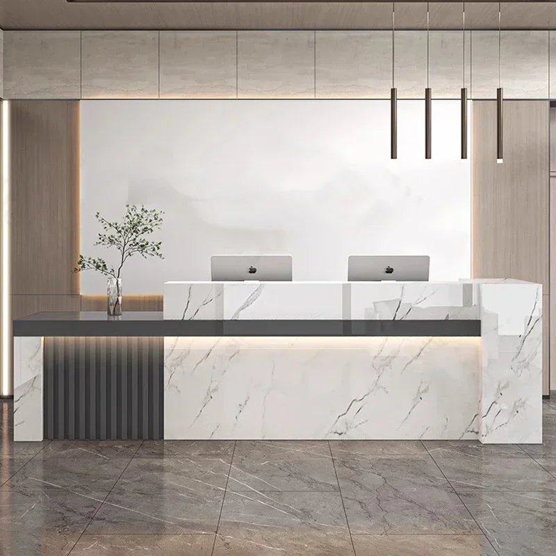 Nordic Luxury Reception Desk S - Office Furniture Bali review and price