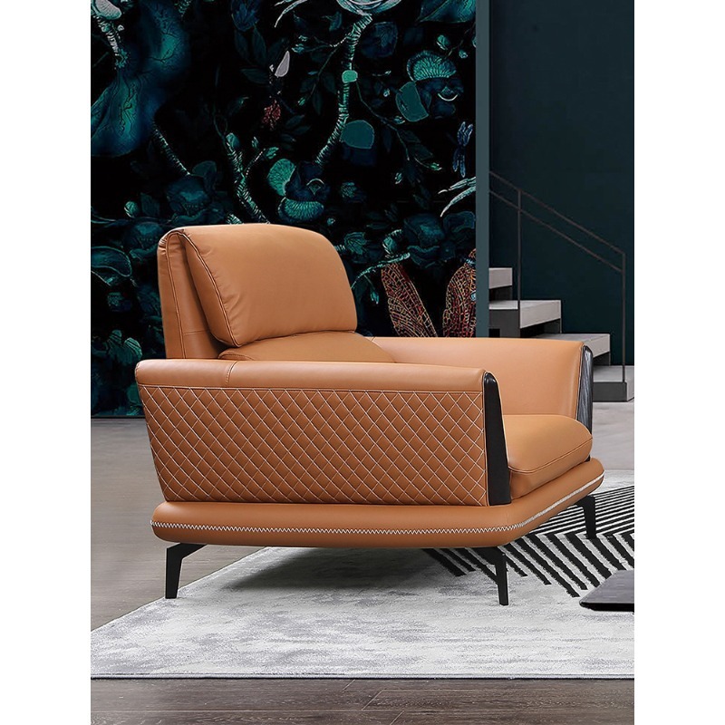 Leather sofa, high-end villa,  - Office Furniture First review and price
